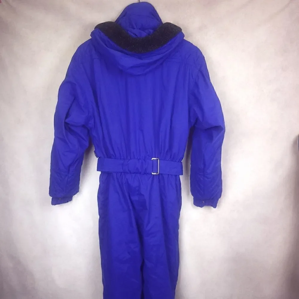 Vintage Collini One Piece Purple Snowsuit Ski Jumpsuit Size 8